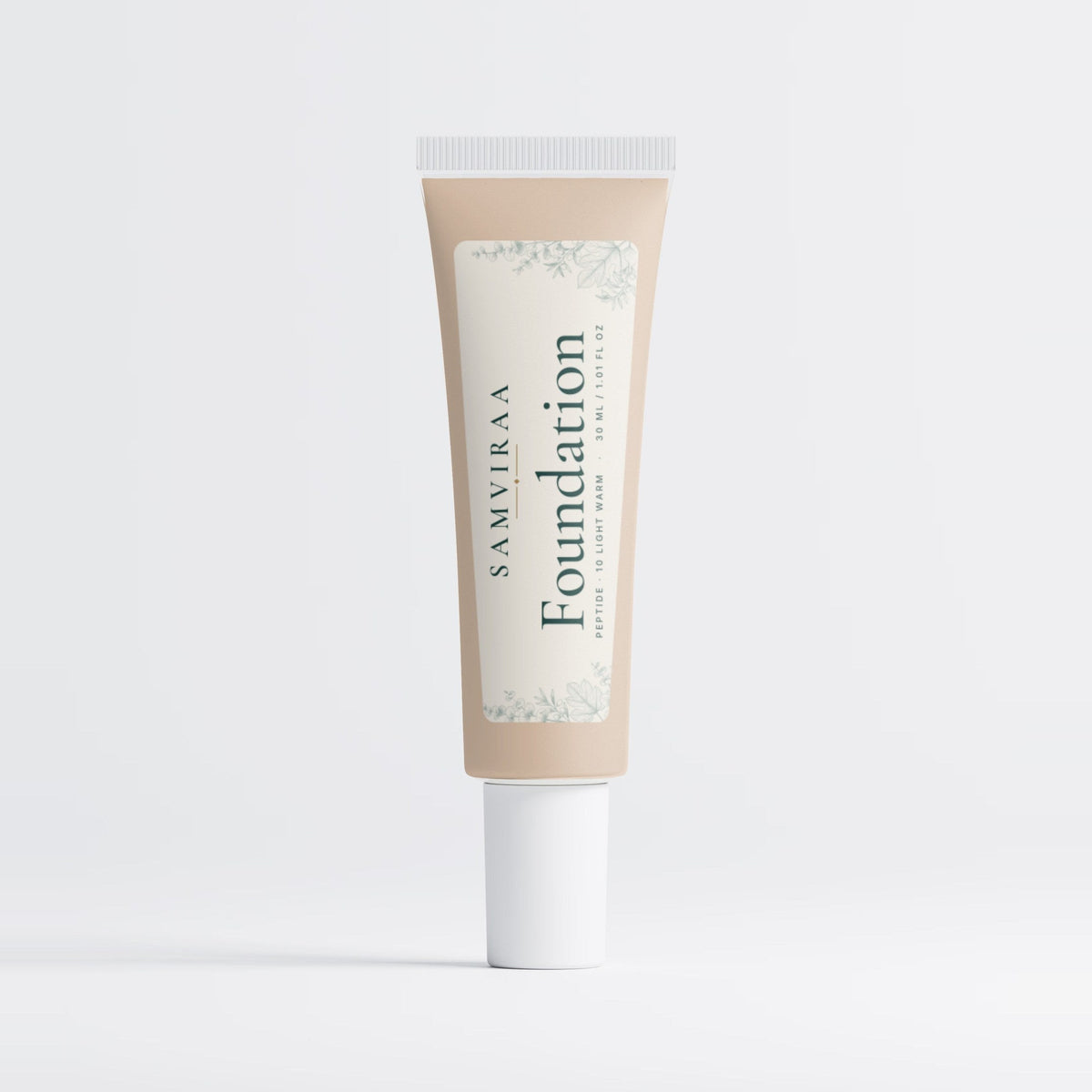 SAMVIRAA Peptide Foundation, Semi-Matte · 10 Light Warm