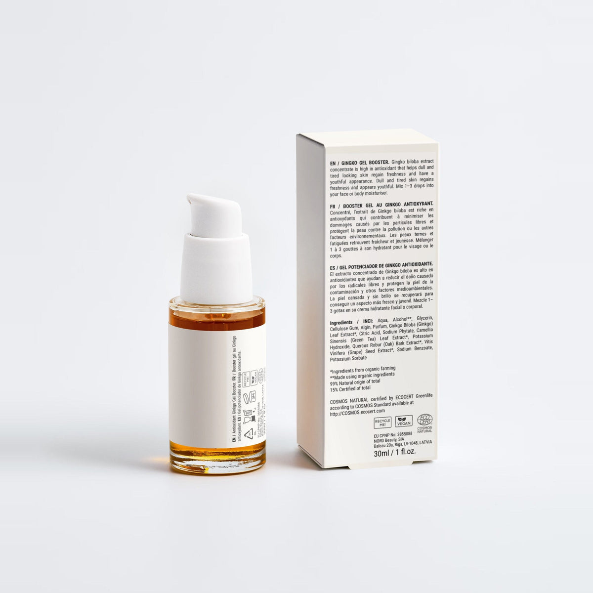 SAMVIRAA Antioxidant Ginkgo Gel Booster (detail)