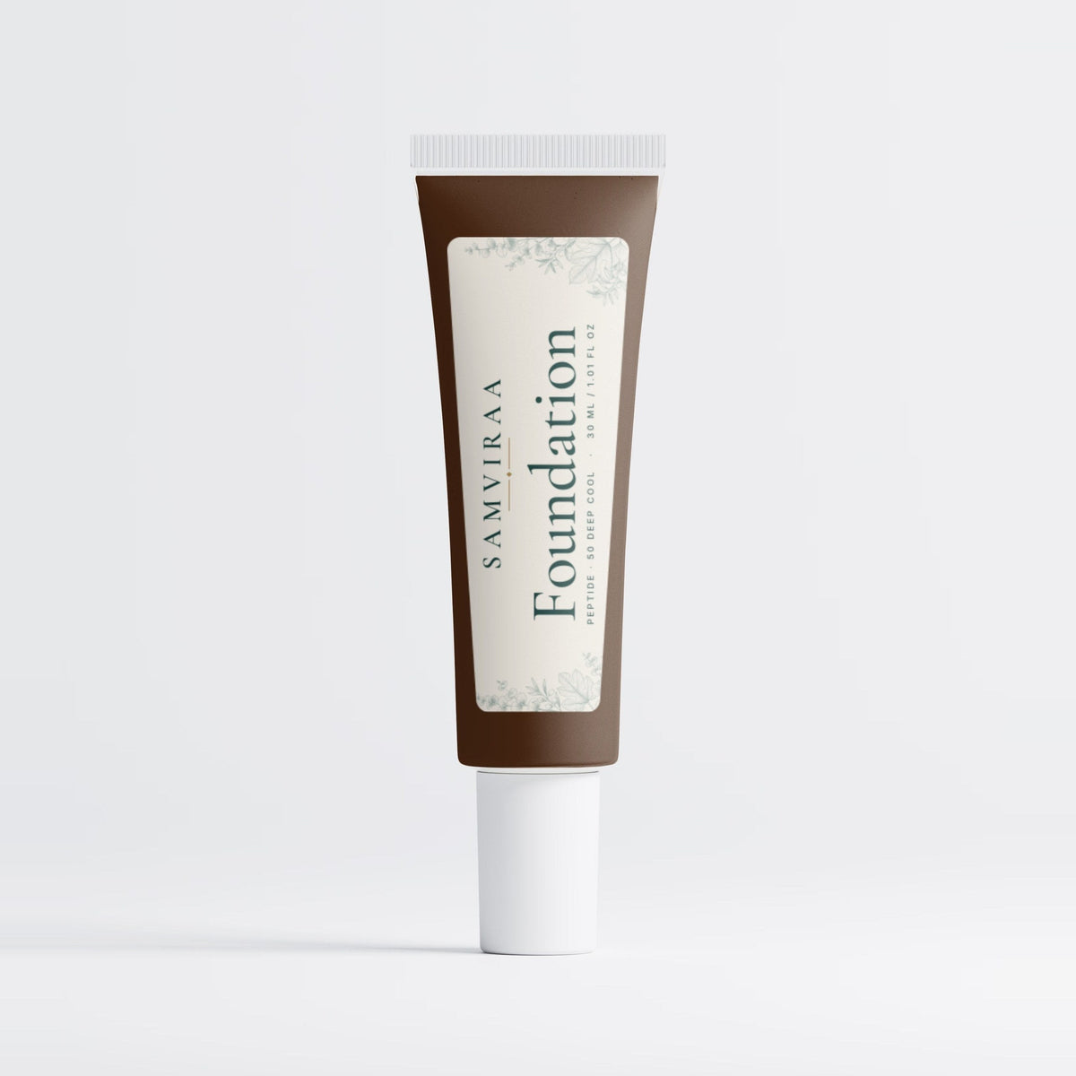 SAMVIRAA Peptide Foundation, Semi-Matte · 50 Deep Cool