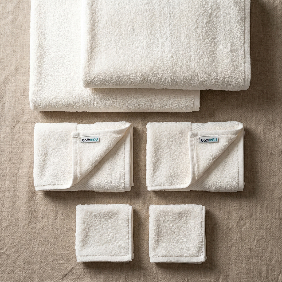 Organic Turkish Cotton Towel Set, 6 Pieces