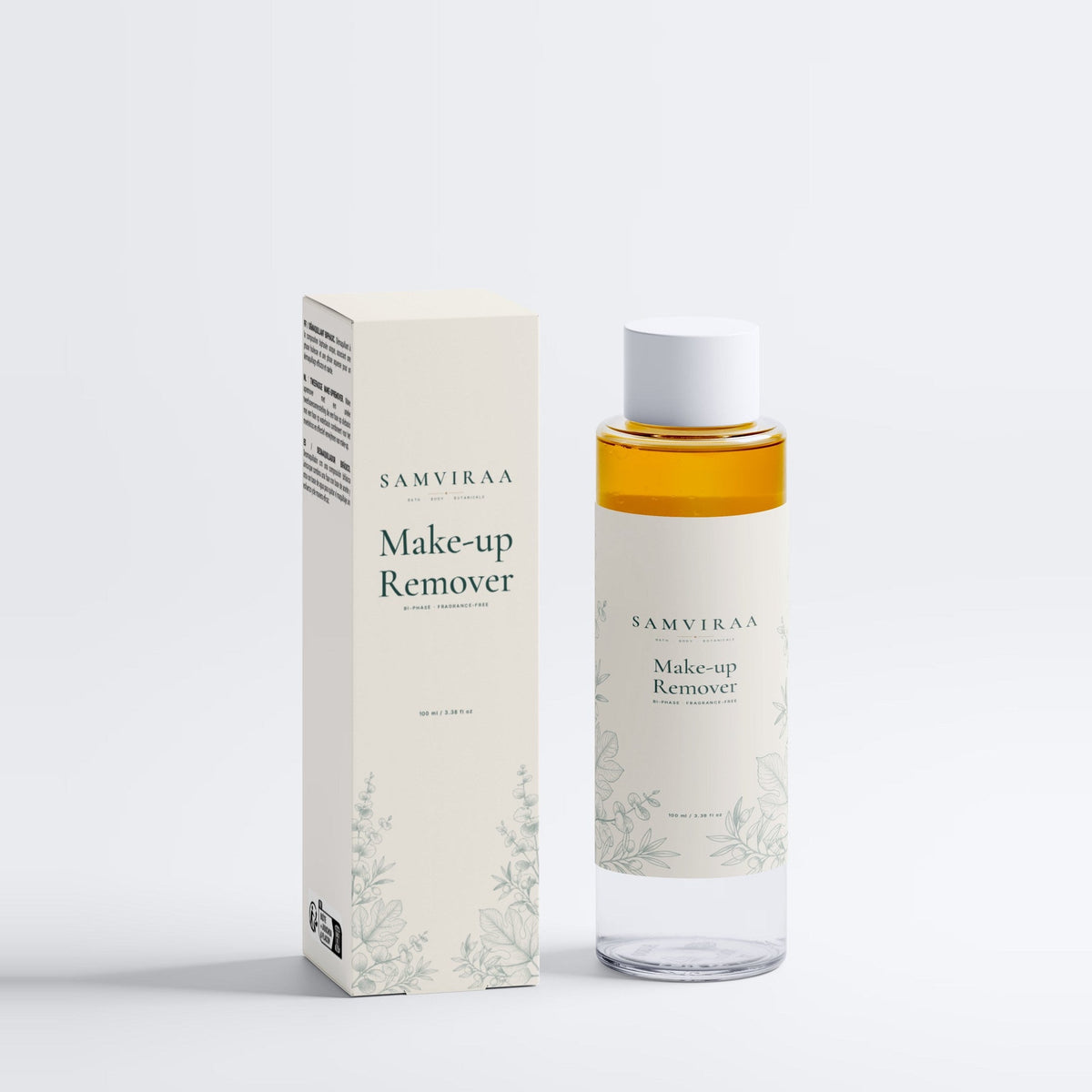 SAMVIRAA Bi-Phase Make-up Remover, Fragrance-Free (detail)