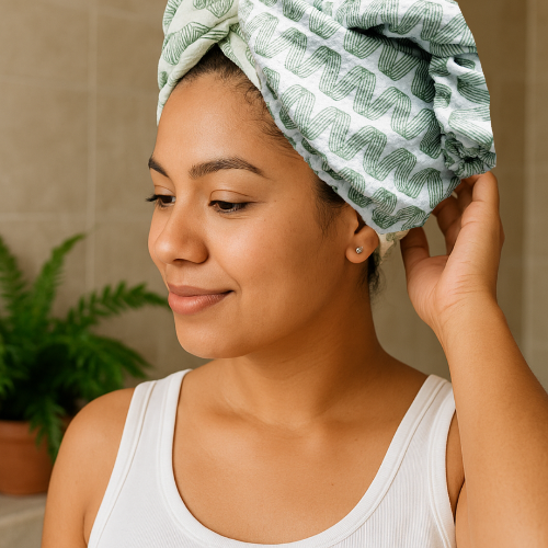 Fast Drying Hair Towel, Sage