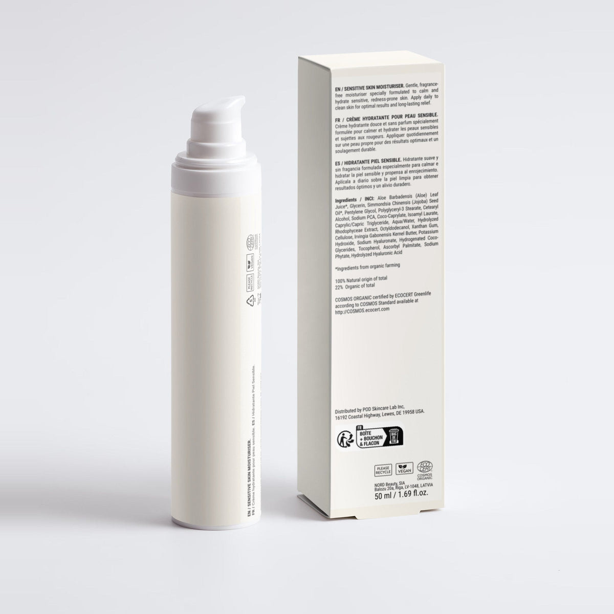 SAMVIRAA Moisturiser for Sensitive Skin, Fragrance-Free (detail)