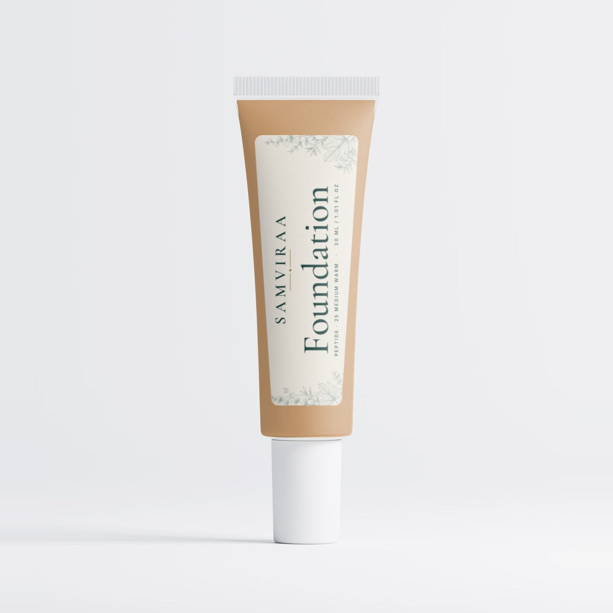 SAMVIRAA Peptide Foundation, Semi-Matte · 25 Medium Warm