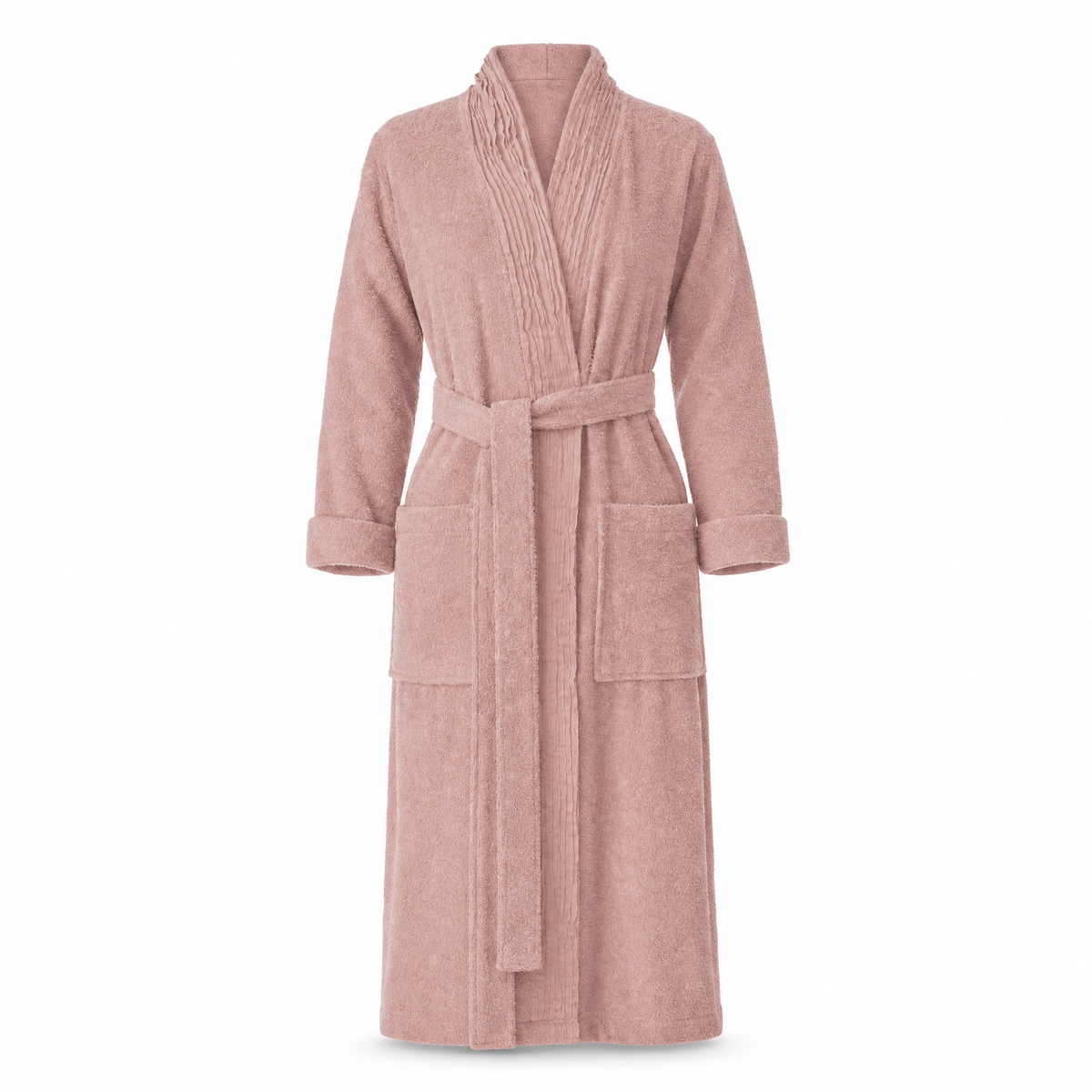 Turkish Cotton Pleated Bathrobe
