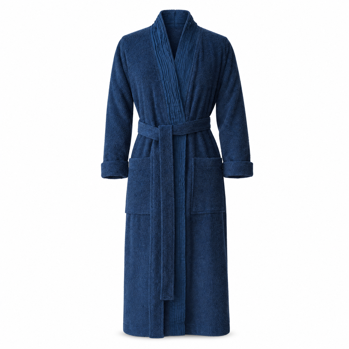 Turkish Cotton Pleated Bathrobe