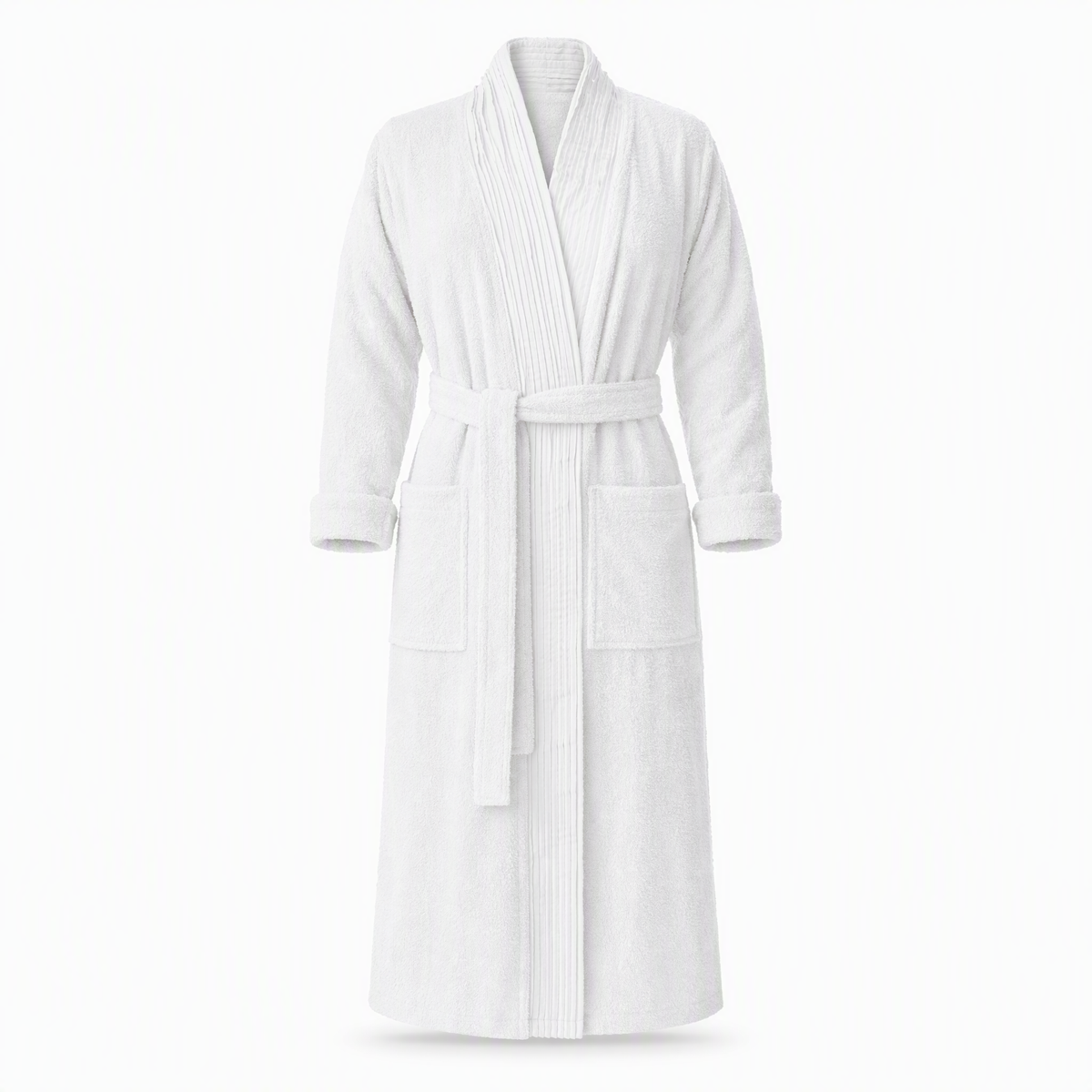 Turkish Cotton Pleated Bathrobe