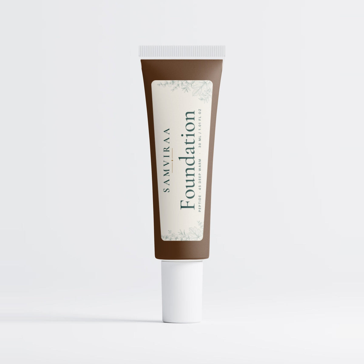 SAMVIRAA Peptide Foundation, Semi-Matte · 45 Deep Warm