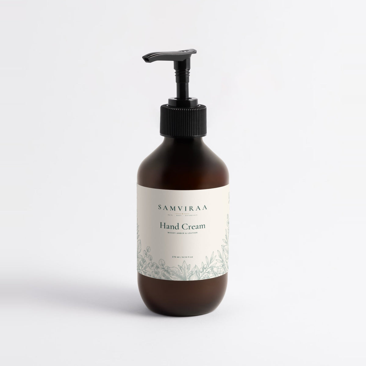 SAMVIRAA Hand Cream, Woody Amber & Leather