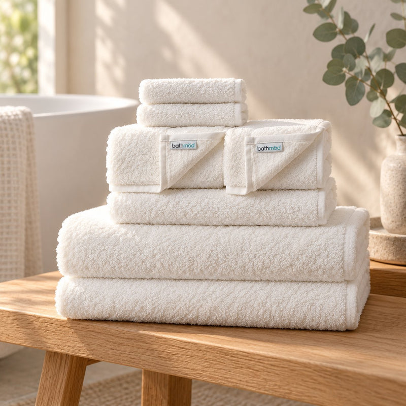 Organic Turkish Cotton Towel Set, 6 Pieces