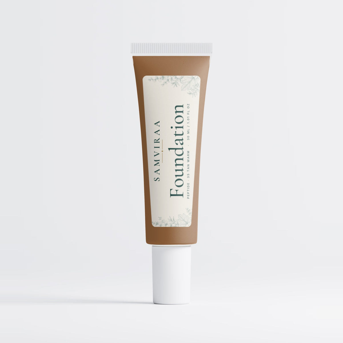 SAMVIRAA Peptide Foundation, Semi-Matte · 35 Tan Warm