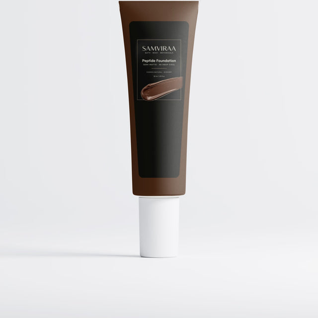 SAMVIRAA Peptide Foundation, Semi-Matte · 50 Deep Cool (tube)