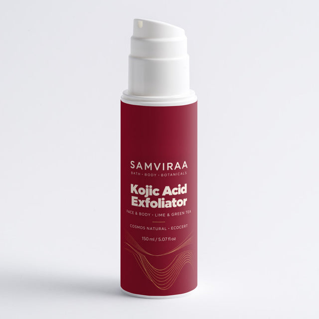 SAMVIRAA Face & Body Exfoliator, Kojic Acid