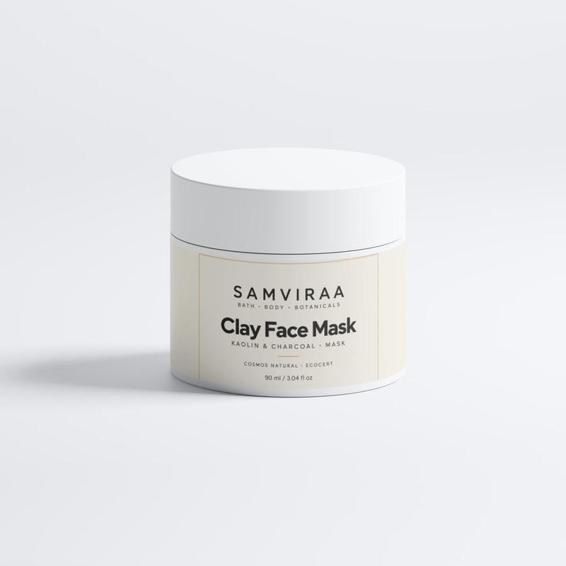 Clay Face Mask, Kaolin & Charcoal