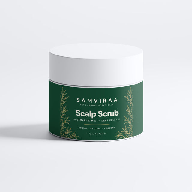 SAMVIRAA Scalp Scrub, Rosemary & Mint
