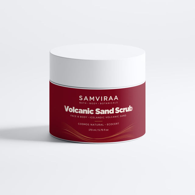 SAMVIRAA Face & Body Scrub, Icelandic Volcanic Sand