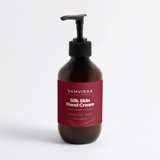 SAMVIRAA Hand Cream, Woody Amber & Leather
