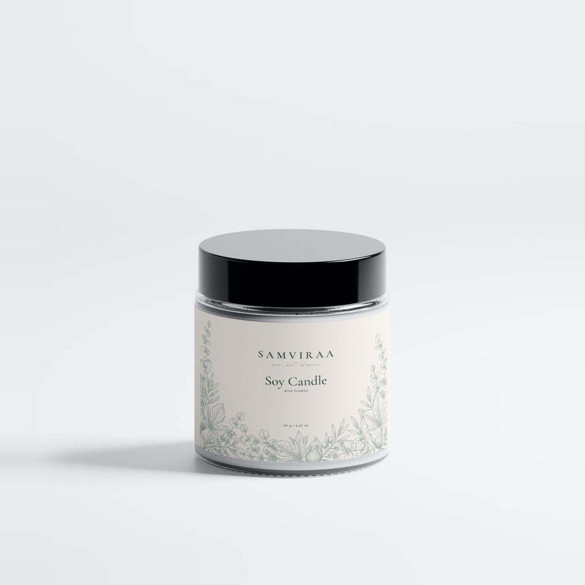 SAMVIRAA Soy Wax Candle, Wild Flower